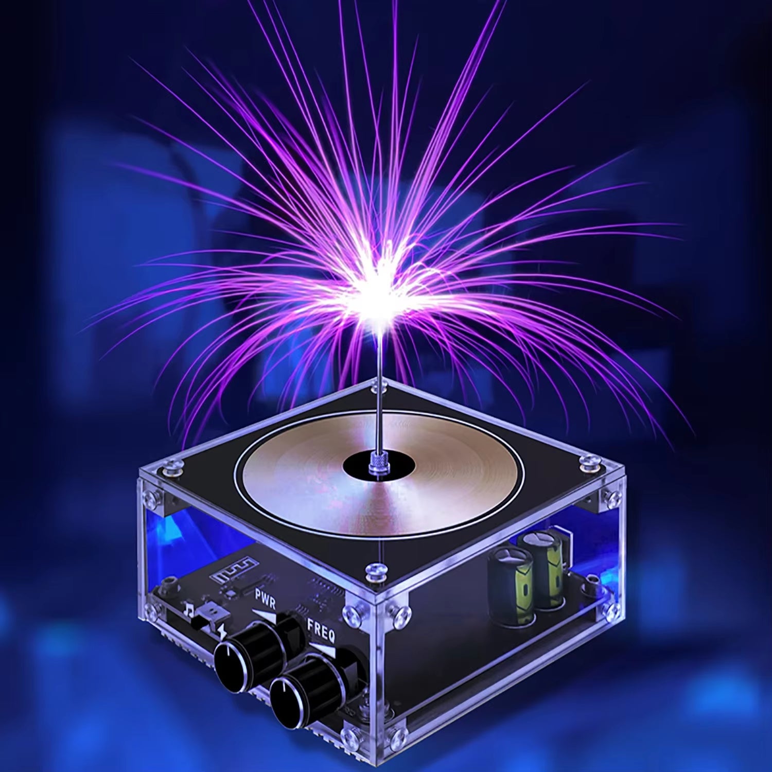 Revolutionary Multi-Function Tesla Coil Speaker - Wireless Music & Stunning Light Show for Science Lovers!